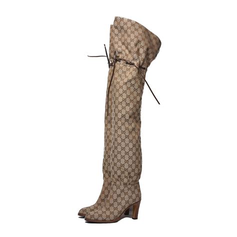 gucci yellow boots|gucci monogram thigh high boots.